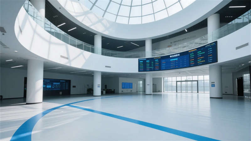 透明化生產(chǎn)動(dòng)線(xiàn)，合肥食品研發(fā)廠房裝修設(shè)計(jì)效果圖