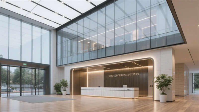 現(xiàn)代簡(jiǎn)約高效空間，合肥8000平辦公樓裝修設(shè)計(jì)效果圖