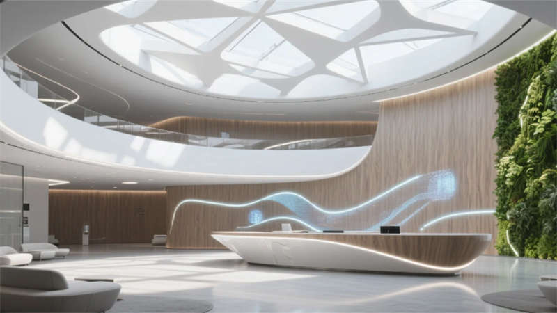 未來(lái)生態(tài)主義神經(jīng)中樞，合肥科技公司辦公樓裝修設(shè)計(jì)效果圖