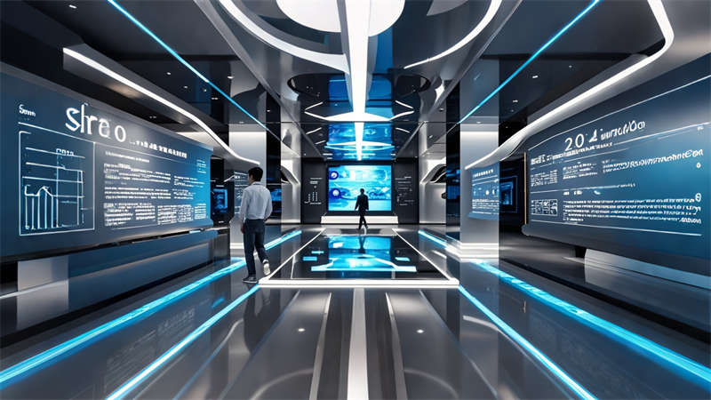 合肥3000平辦公樓展廳裝修設(shè)計(jì)效果圖欣賞