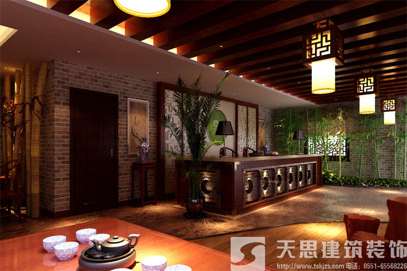 現(xiàn)代茶樓裝修休閑商務與時俱進