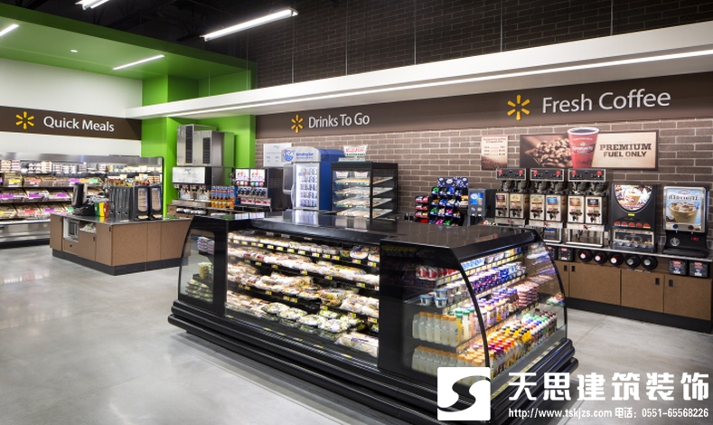 合肥比那里的裝修設(shè)計(jì)時尚與實(shí)用的結(jié)合，便利店裝修，便利店設(shè)計(jì)