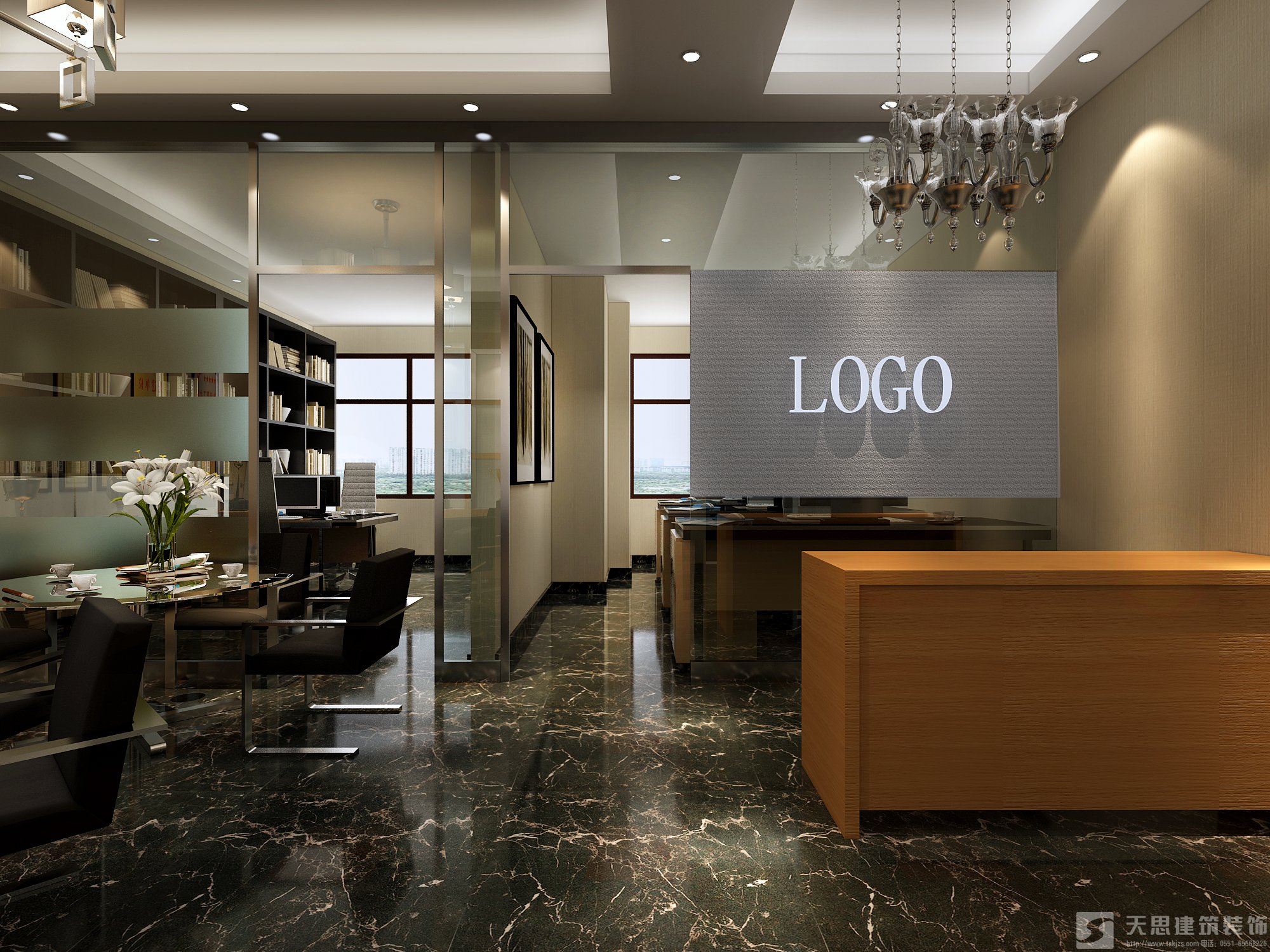 留白在<a href=http://m.lxj10.cn/ target=_blank class=infotextkey>合肥辦公室裝修</a>設計中的運用